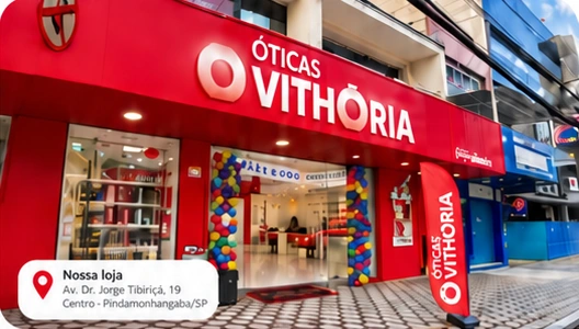 Fachada da Óticas Vithória